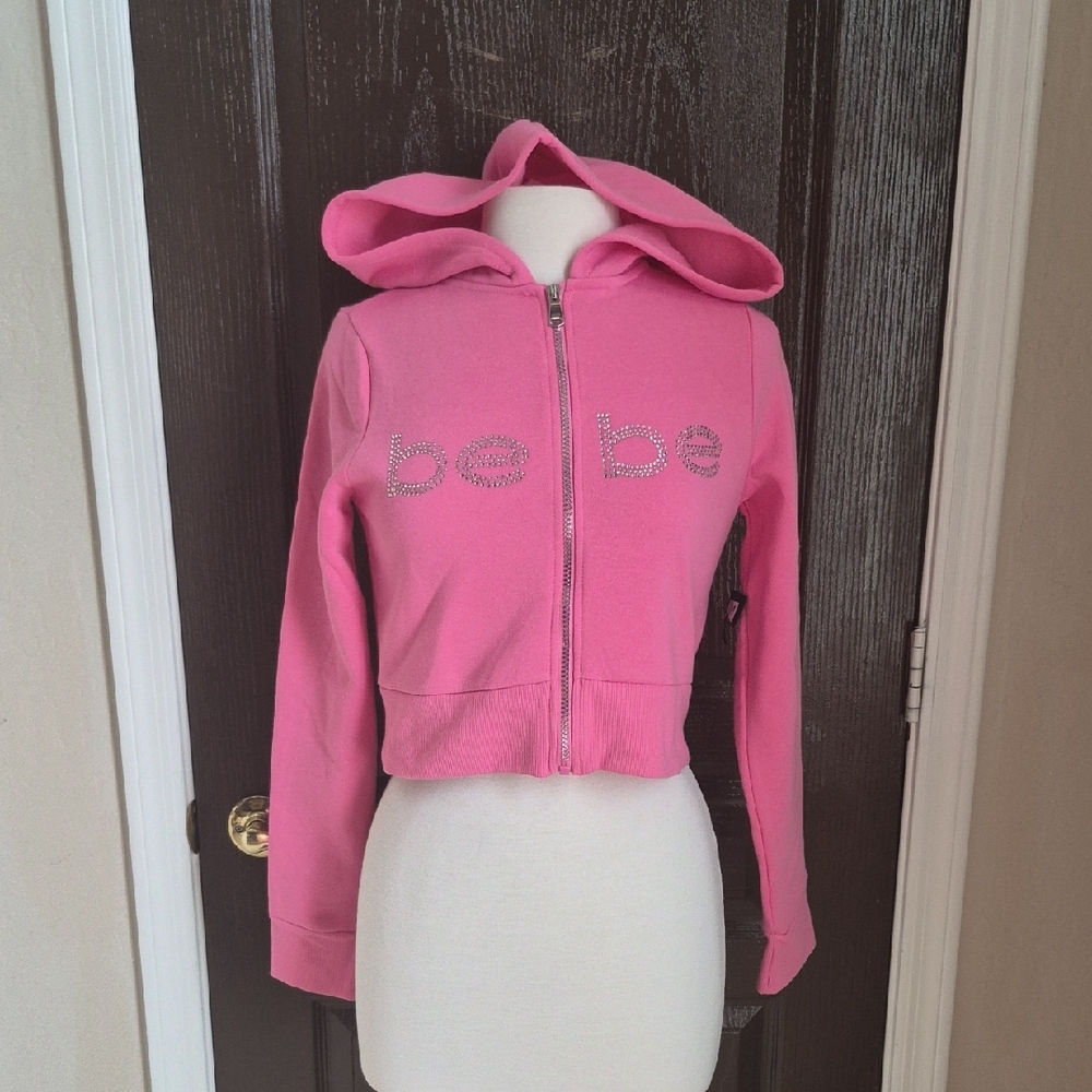 Bebe Sparkling Pink Hoodie
